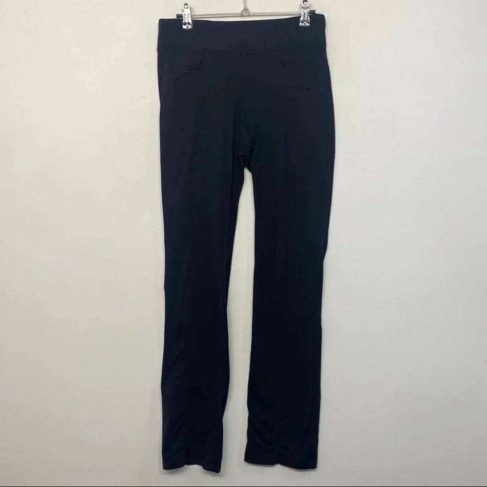 Athleta Tech Strech Metro Classic Ski Work Out Pants Black‎ S Yoga Leggings - Picture 2 of 7